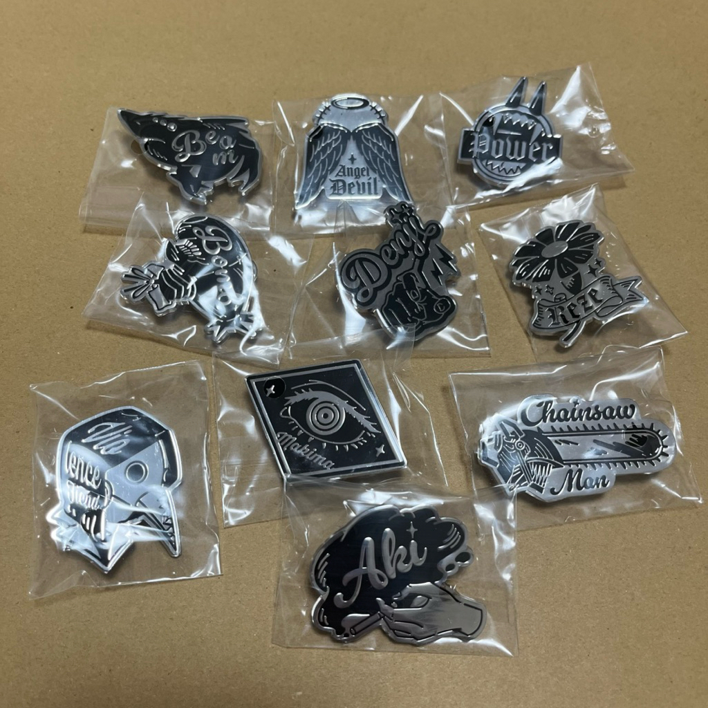 日本週邊 劇場版 鏈鋸人 蕾潔篇 金屬別針 帕瓦 電次 蕾潔 炸彈魔人 波姆 鏈鋸人 早川秋 天使 不附盒 只有徽章