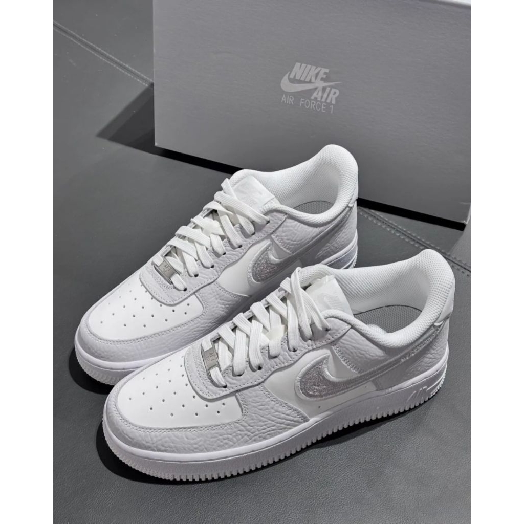 免運 Nike Air Force 1 07 LV8 鉑金白 復古麂皮 低筒 百搭 男女鞋【IB6842-100】