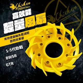 雞牌 輕量風扇【負載減輕】BWSR 風扇 高效能輕量風扇 適用 JET POWER 1-5代勁戰 GTR