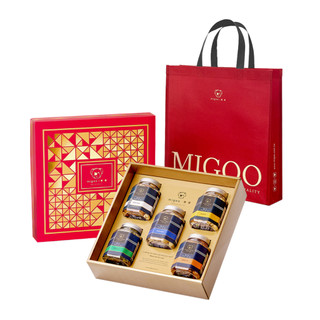 【彌菓migoo】鹽之花 頂級堅果五件組禮盒-綜合/杏仁果/腰果/夏威夷豆/南瓜子 彌果堅果 輕調味 低溫烘焙 送禮首選
