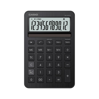 CASIO卡西歐 12位數Stylish系列計算機/MS-200DQ-BK