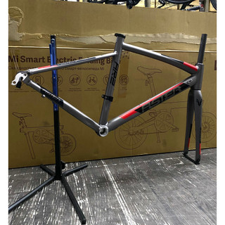 『新鐵馬車行』亞仕大ASTER AR2鋁合金公路車車架組 含碳纖維前叉（灰紅）
