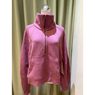 Oversized Funnel Neck Half Zip Sweatshirt Pullover寬鬆立領半拉鏈女上衣