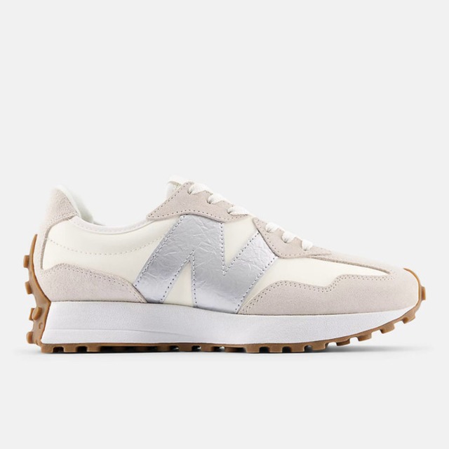 New Balance 休閒鞋 復古鞋 紐巴倫 327系列  女 運動鞋  舒適 穿搭   米白銀 W327240