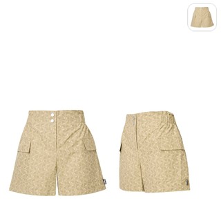 【FILA】女性 平織短褲-卡其 5SHZ-1439-KK