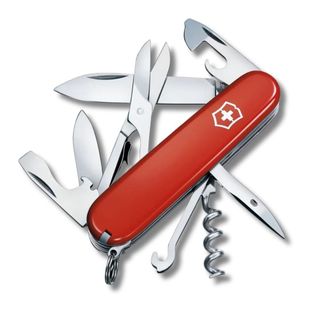 【瑞士 VICTORINOX】Climber 中型摺疊刀14用 1.3713 紅