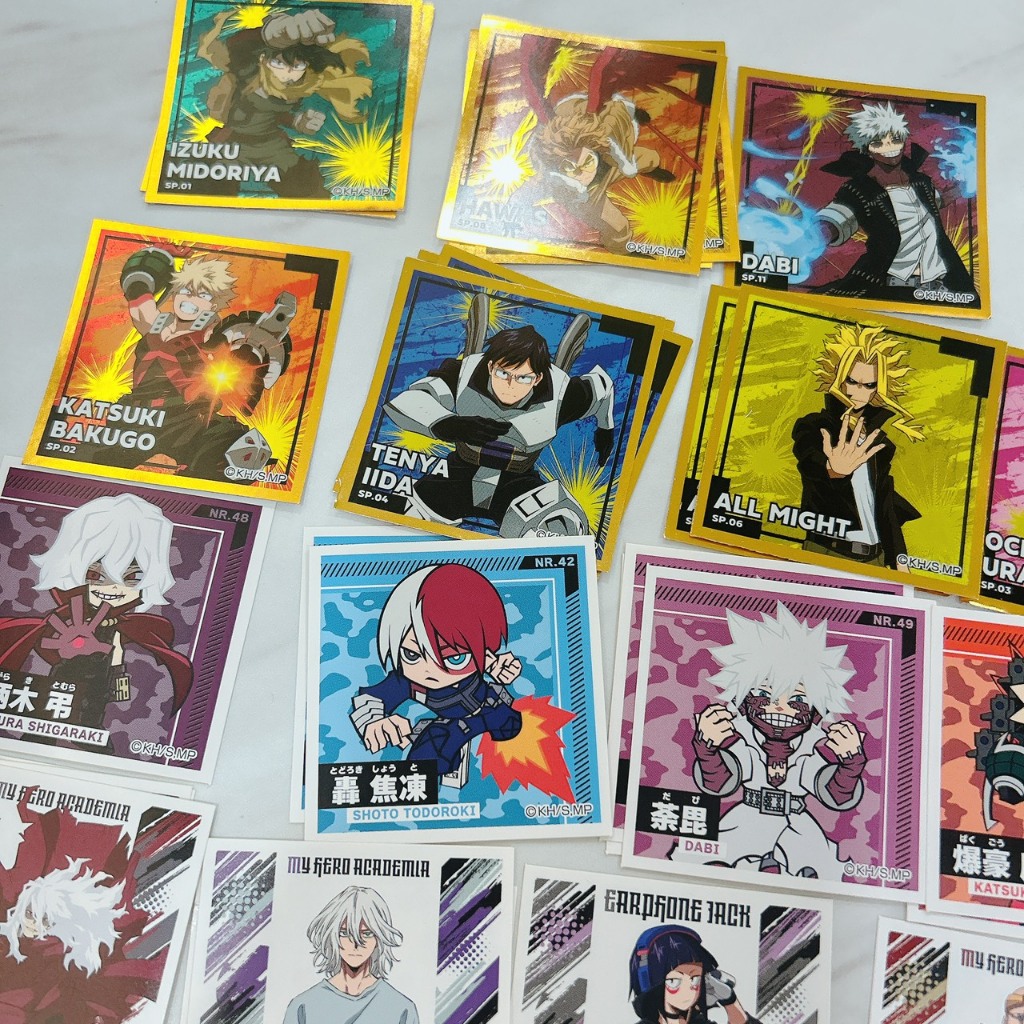 【DoubleS】🇯🇵正版現貨| 我的英雄學院盲包貼紙 我的英雄學院 綠谷出久 轟焦凍 渡我被身子 死柄木 歐爾麥特