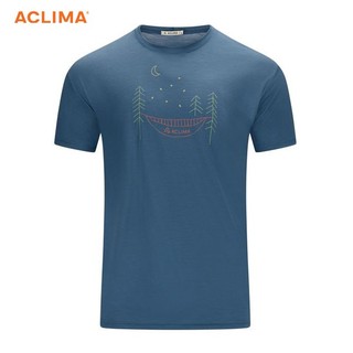 挪威[ACLIMA]LW140 Classic Tee Forest M 男輕量T恤-森林/戶外活動/透氣排汗