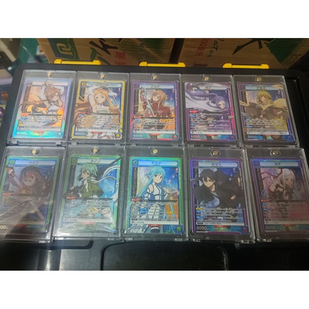 刀劍神域 外傳 亞絲娜 詩乃 詩音 亞紀 西莉卡 結衣 愛麗絲 尤娜 桐人 尤吉歐 蓮 WS UA TCG