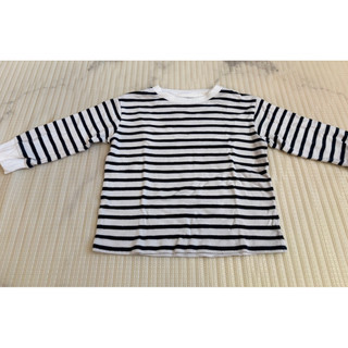《Uniqlo》幼兒長袖上衣 黑條紋