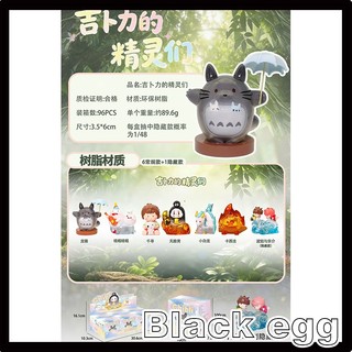 【黑蛋】現貨 吉卜力的精靈們 動漫 宮崎駿 吉卜力 玩具 公仔 盒玩 盲盒 一中盒6入
