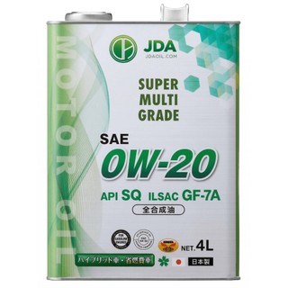 【日本製JDA機油】《整箱六罐含稅含運》0W20 全合成機油 SQ 原裝進口 0W-20 0W/20 全合成油 4L