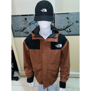 【經典 ICON】 The North Face 北面男款紅棕色 DWR防潑水衝鋒衣，美規M亞規L(免運）