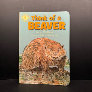 ［二手英語繪本］Think of a Beaver