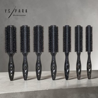 【現貨】Y.S.PARK Black Carbon Tiger Brush YS鬃毛圓梳-日本製