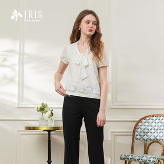IRIS 艾莉詩 都會優雅領綁帶上衣-62908