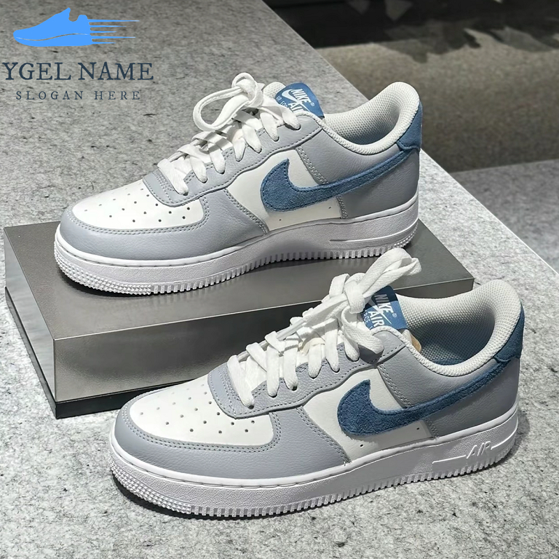 韓國連線代購 Nike Air Force 1 07 Lv8 休閒鞋 麂皮 運動 灰藍 男鞋 女鞋 HV1795-141