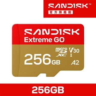 SANDISK Extreme® GO microSD™ UHS-I 256GB 記憶卡 (公司貨)