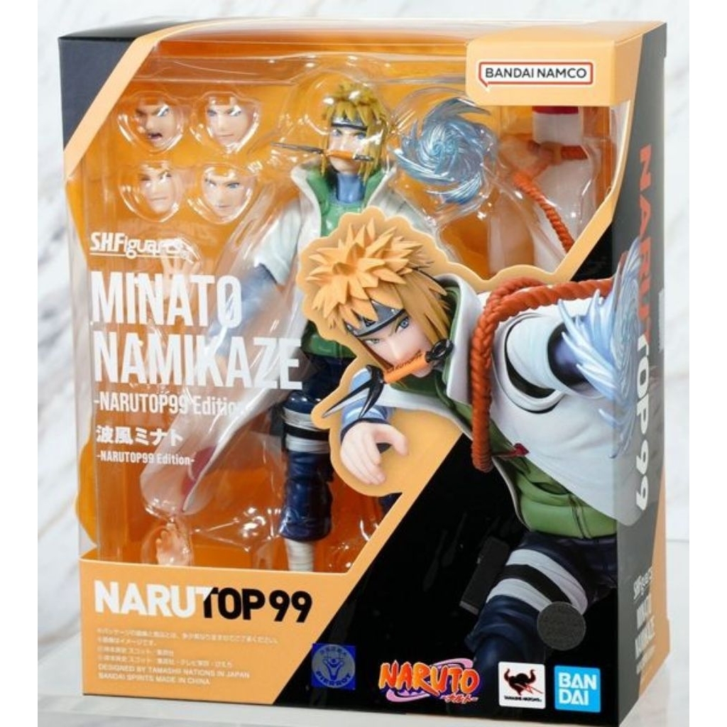 萬代正版，SHF 火影忍者 波風湊 波風水門 NARUTOP99，s.h.figuarts