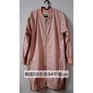 2手商品 高標者請購買全新商品 SISJEANS 粉色長版外套