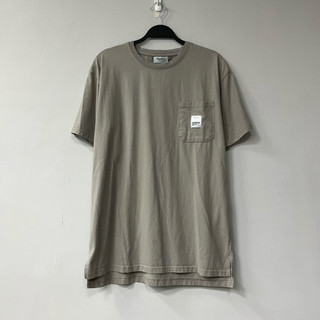 得體選物 // SHARECO 前短後長 剪裁 口袋 短T Tee T-shirt 瘦子 ESO 灰色 L號