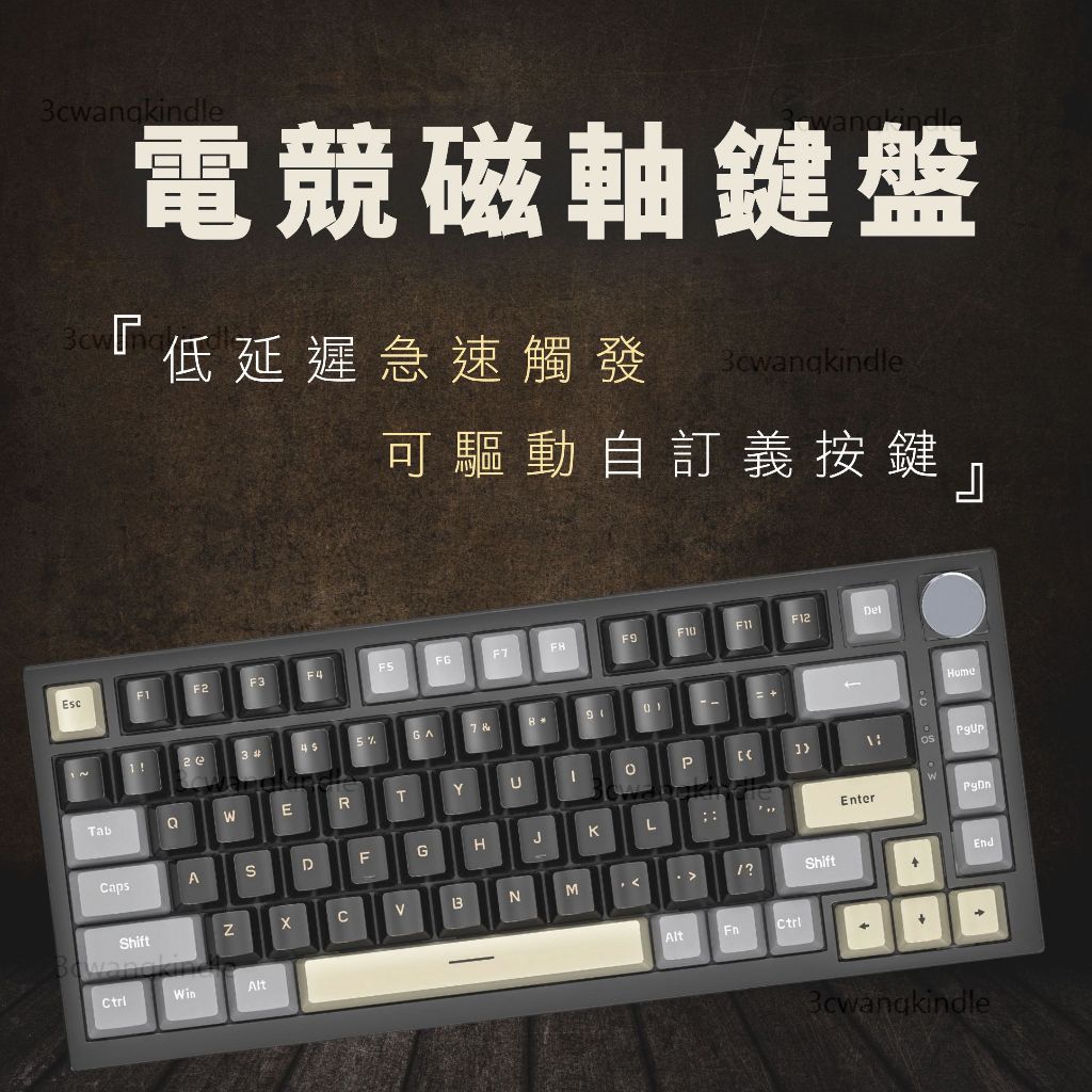 電競磁軸鍵盤 磁軸鍵盤 有旋鈕 電競鍵盤 有線機械鍵盤 PBT鍵帽 機械式鍵盤 RGB遊戲鍵盤 青軸鍵盤 茶軸鍵盤 紅軸