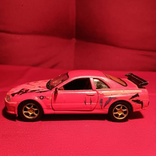 KiNSMART NISSAN Skyline GTR R34 合金模型汽車 小汽車 迴力車 擺飾 玩具