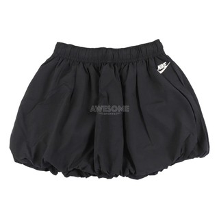 [歐鉉]NIKE NSW 黑色 刺繡LOGO 抽繩 寬鬆 泡泡裙 運動短裙 短裙 裙子 女生 IQ0062-010
