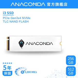 【隔日到貨】巨蟒 SSD 256GB／512GB NVMe M.2 2280 Gen3x4 PCIe 固態硬碟｜I3