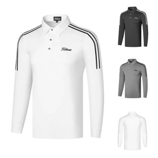 Titleist春秋季高爾夫長袖男士T恤POLO衫golf服裝男運動衣服男裝