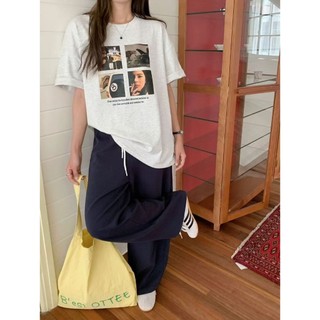 【CHILL】現貨 四宮格復古照片寬鬆短Tee 一色一圖 韓系女裝 Oversized 美式復古 百搭上衣 質感日常