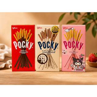 Glico Pocky 百奇餅乾 巧克力 草莓 Cookies&Cream 餅乾棒 日本零食 進口零食 下午茶點心 草莓