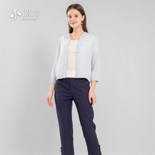 IRIS 艾莉詩 都會修身邊飾長褲-62310