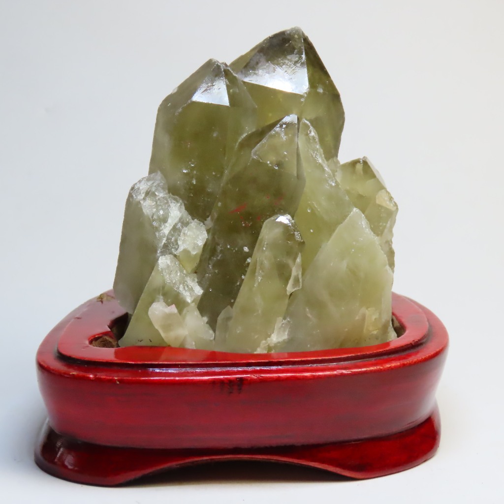 🌏優家藝🌏天然茶黃水晶簇原礦(SQ008) 淨化磁場 消除負能量 避邪化煞 辦公室居家擺件