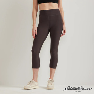 【Eddie Bauer】女性 彈性運動緊身褲 -深咖 21607199