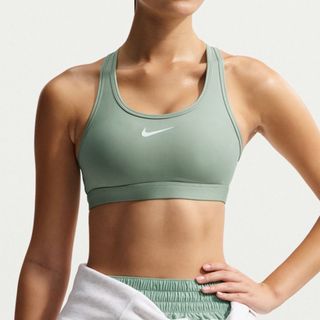 NIKE W SWSH MED SPT BRA 運動內衣 女生款 DX6822007 不可拆襯墊 中度支撐