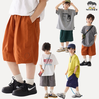 TWO KiDS童裝 現貨(110-170碼)日系速乾隨性寬版立體燈籠短褲 五分褲男童短褲中大童26-A128