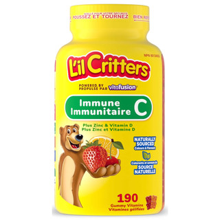 預購 請聊聊 L’il Critters 兒童維他命C Gummies 190顆｜水果風味 軟糖｜日常營養補充