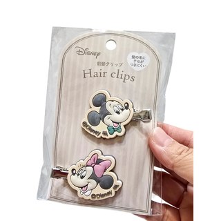 迪士尼 (Disney) 系列的米奇與米妮造型前髮夾。