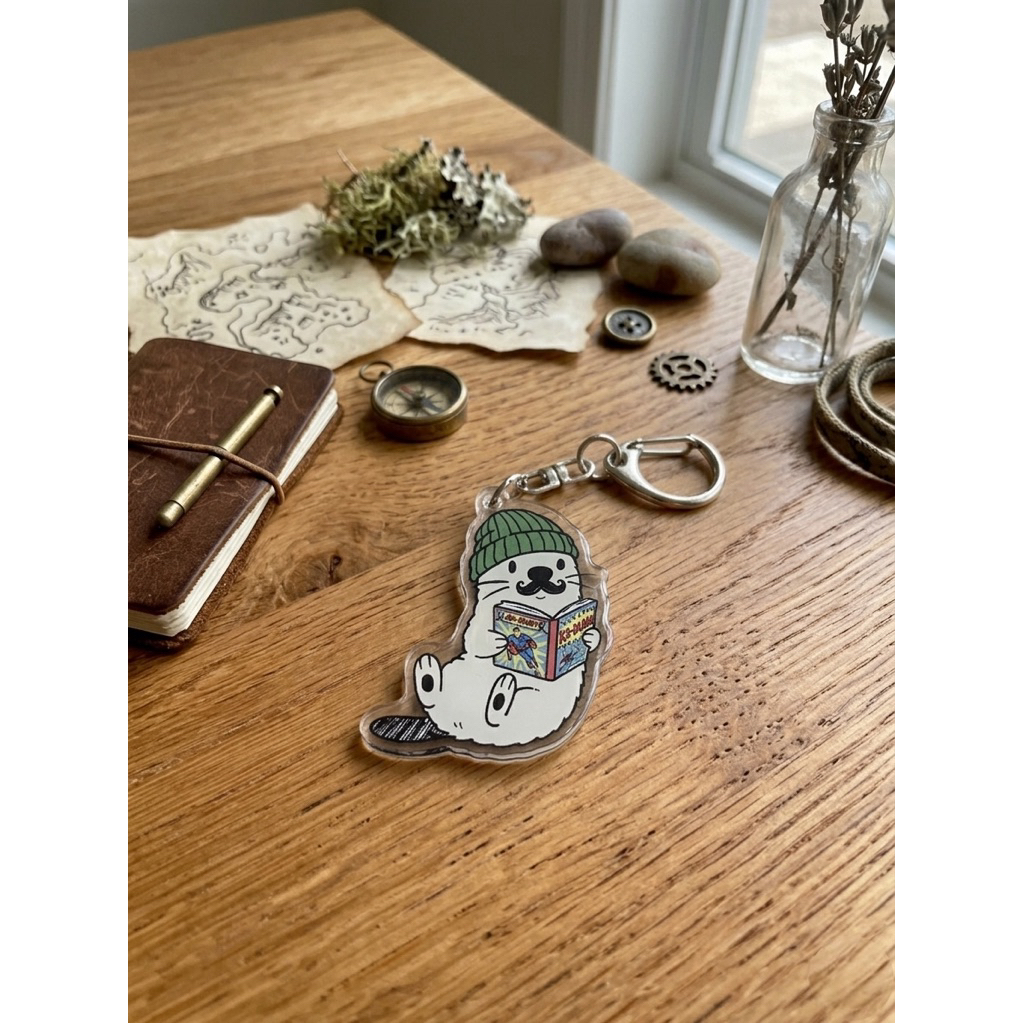 ［現貨] 鑰匙圈/吊飾 / 包包吊飾 / 原創商品/ 原創角色 /  The Otter Barbara 鑰匙圈/