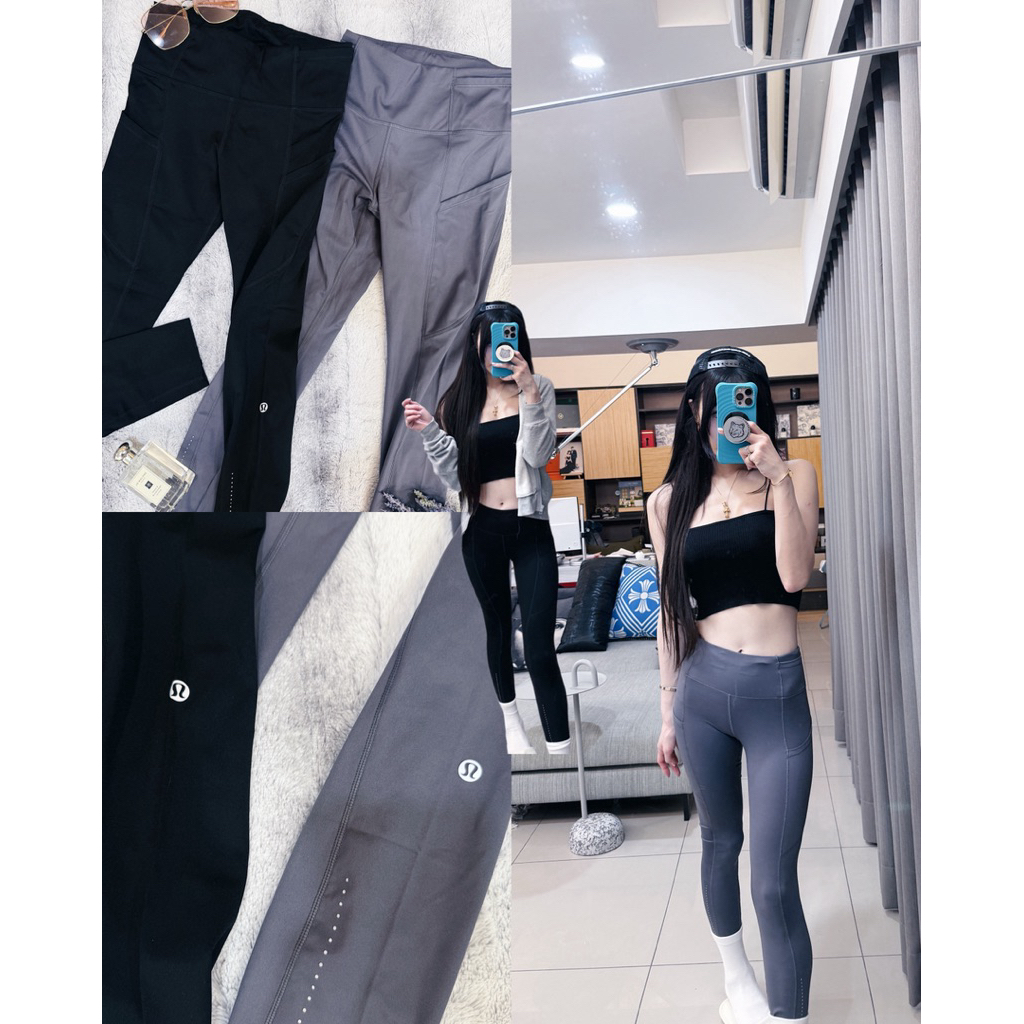 兩件合售，軟糯支撐包裹，防紫外線💗輕薄春夏裸感雲朵褲｜Lululemon Fast and Free Nulux瑜伽褲