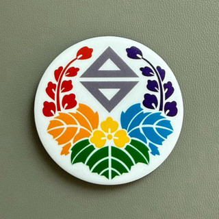 彩虹台字胸章 徽章 婚姻平權 同性戀 同志遊行 gay lgbtq+ 彩虹旗