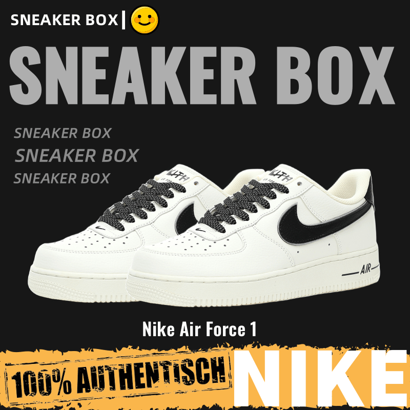 【U+】Nike 鞋 Air Force 1 '07 Low "米白黑NYC反光" 空軍一號 客製款 板鞋 男女鞋