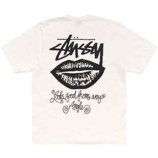 STUSSY 1905196 ANY ANGEL PIGMENT DYED TEE 短T (水洗白色) 化學原宿