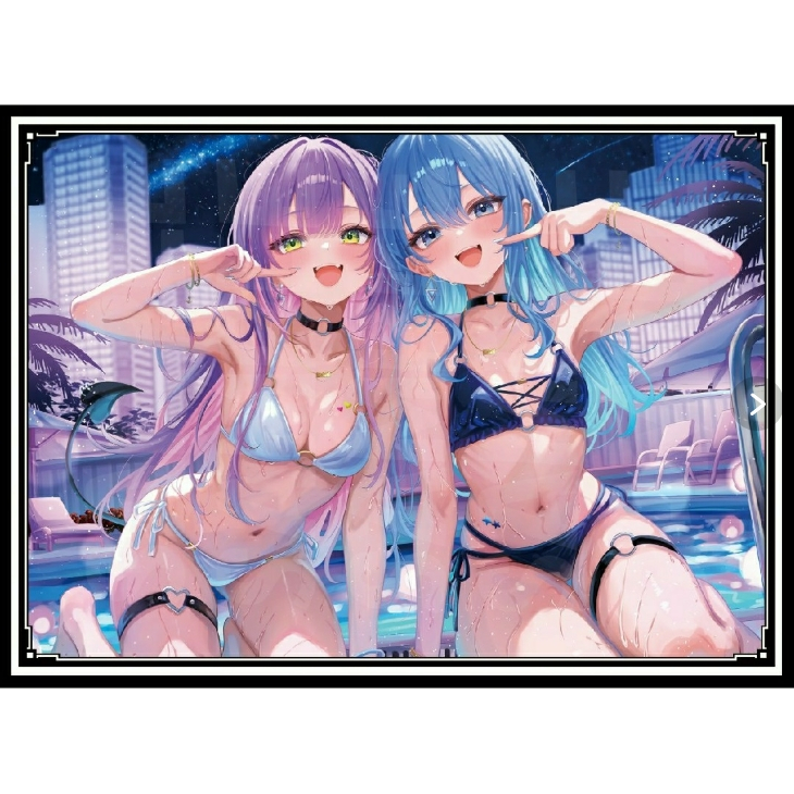 (現貨)ホロライブ hololive 同人角色收集卡套 常闇永遠&星街彗星 常闇トワ&星街彗星 泳裝ver.（單售）
