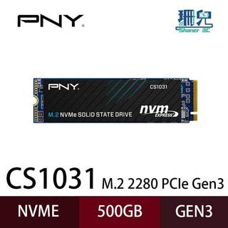 PNY 必恩威 CS1031 M.2 2280 PCIe Gen3 500G 500GB SSD固態硬碟