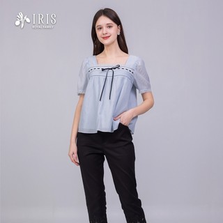 IRIS 艾莉詩 典雅方領綁帶上衣-62141