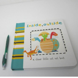 「二手書」Inside outside clever little cut out board book 英文 硬皮