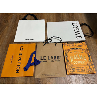 精品 LV LOEWE MONTBLANC 萬寶龍 LE Labo bacha coffee 手提 紙袋 禮物袋