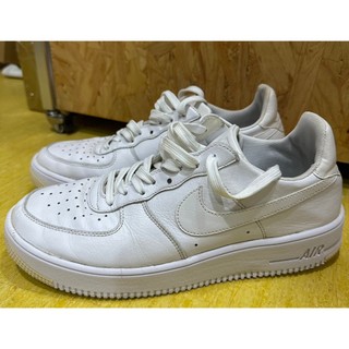 Nike Air Force 1 Flyknit 正品 白色 us9 號